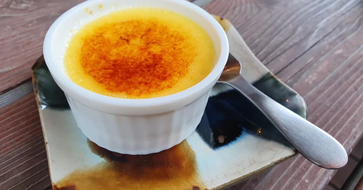 Crème brûlée au miel d'oranger
